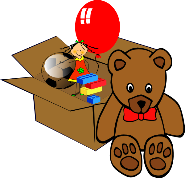 600x579 Full Toy Box Clipart