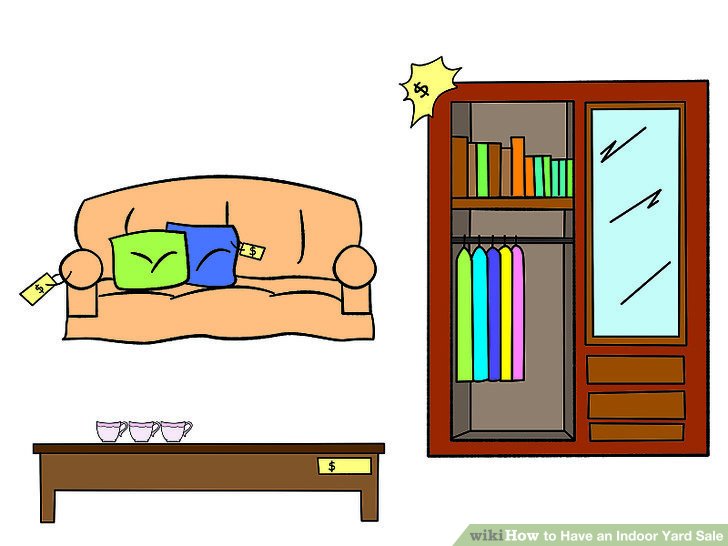 728x546 How To Have An Indoor Yard Sale 12 Steps (With Pictures)