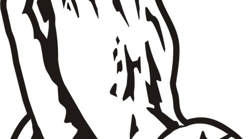 500x280 Elegant Praying Hands Coloring Page Coloring Pages Activities