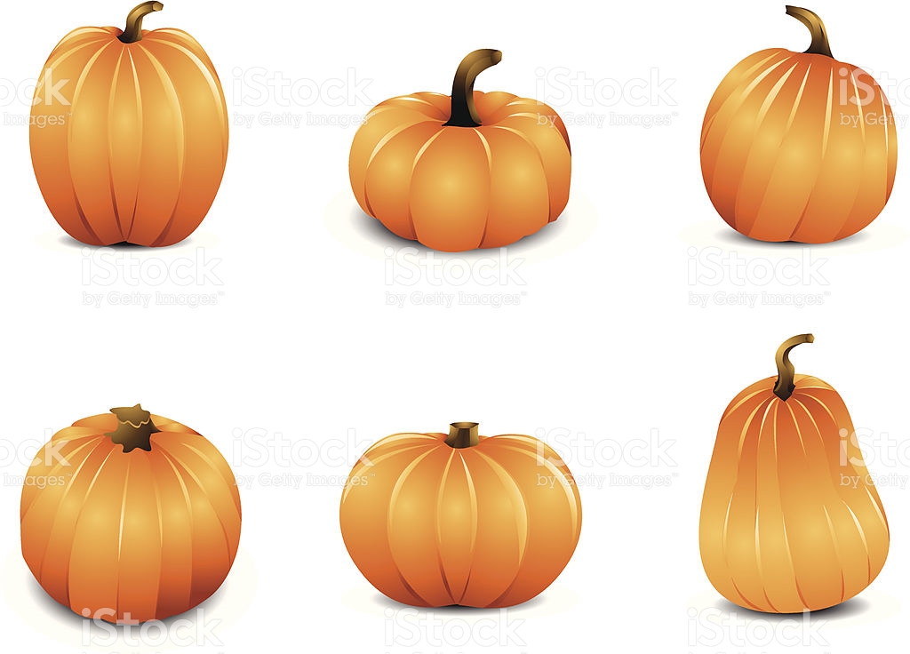 1024x736 Pumpkins Clipart Of Different Sizes