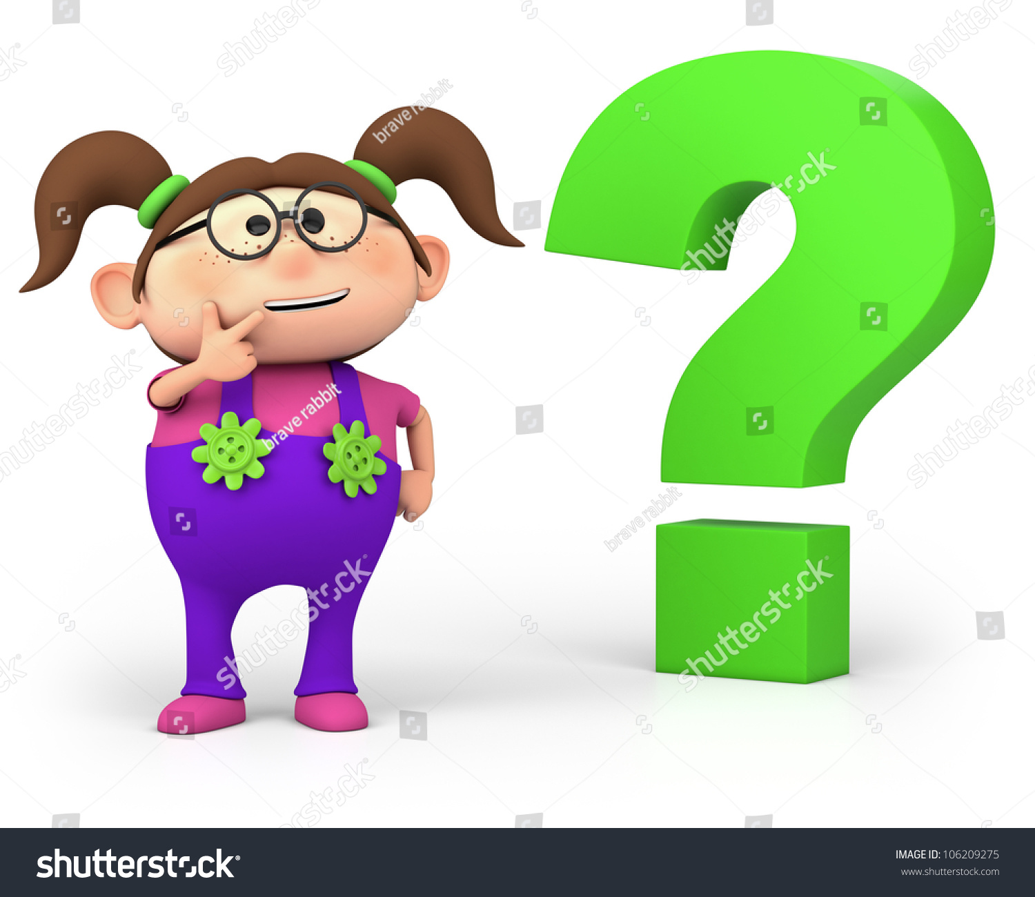 1500x1300 Girl With Question Mark Clipart