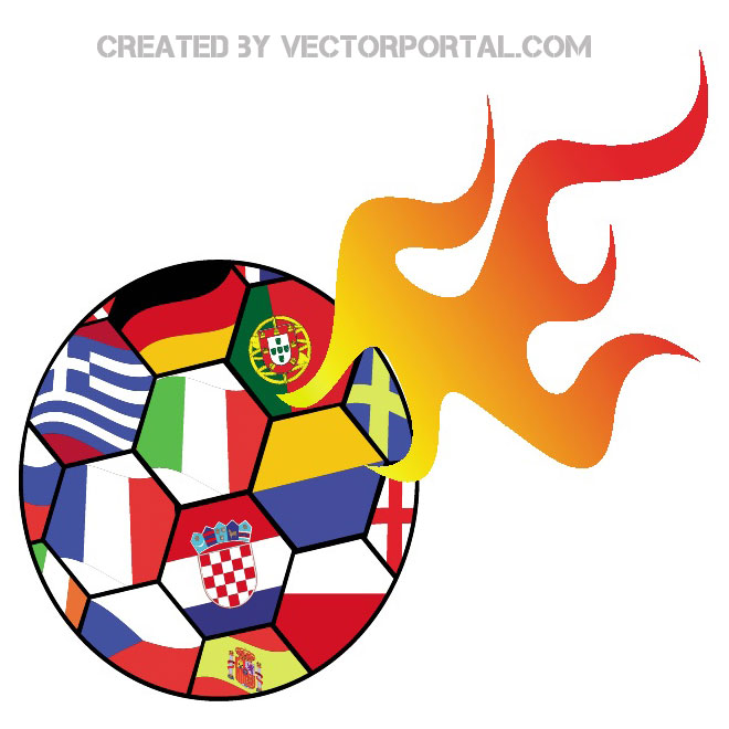 660x660 Olympic Flames Vector Illustration