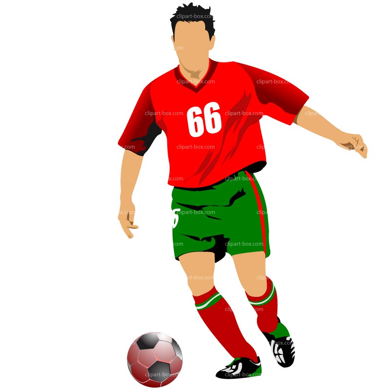 800x800 Soccer Player Clipart