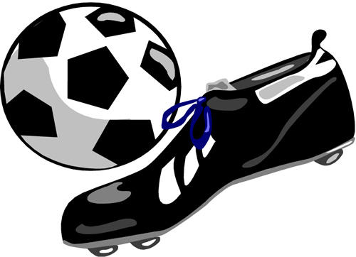 500x362 Clip Art Soccer Shoes Clipart