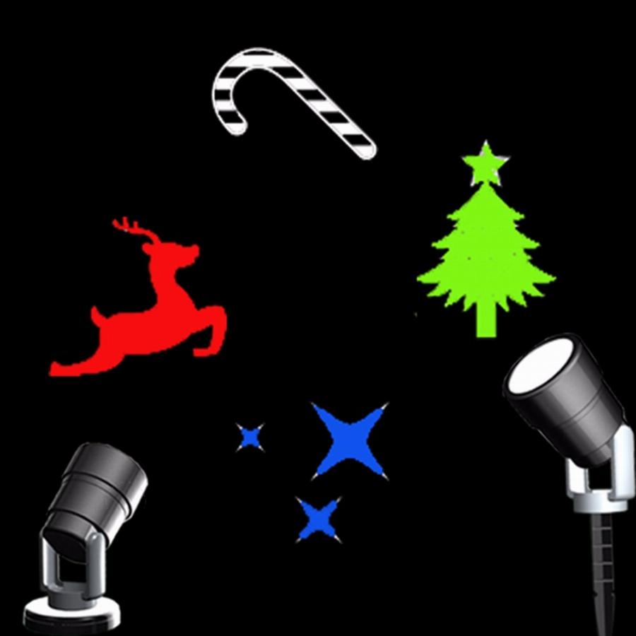 900x900 Snowflakes Laser Lamp Light Landscape Waterproof Projector