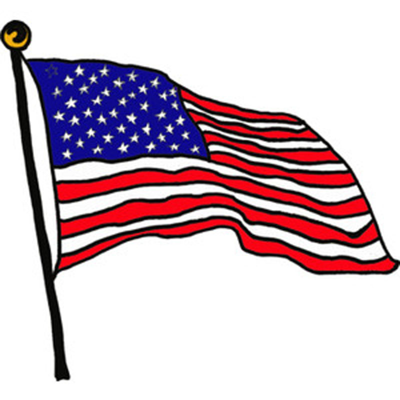 800x800 American Flag Clipart Little