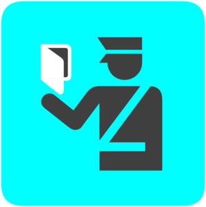 297x298 Immigration Police In Bright Blue Clip Art
