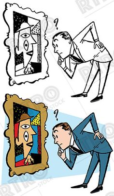 236x403 Man Checking An Important Date On His Calendar Vintage Retro Clip