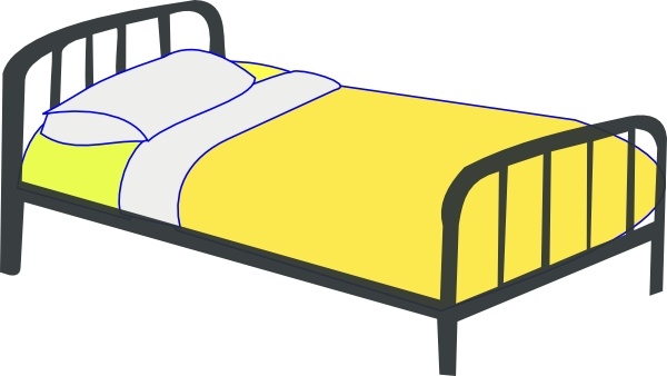 600x338 Single Bed Clip Art Free Vector In Open Office Drawing Svg ( Svg