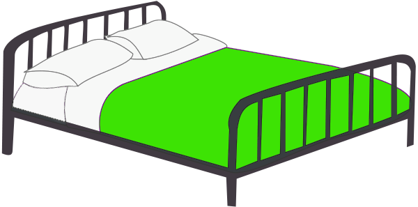 600x297 Bed Clip Art