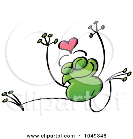 450x470 Royalty Free (Rf) Clip Art Illustration Of A Valentine Frog
