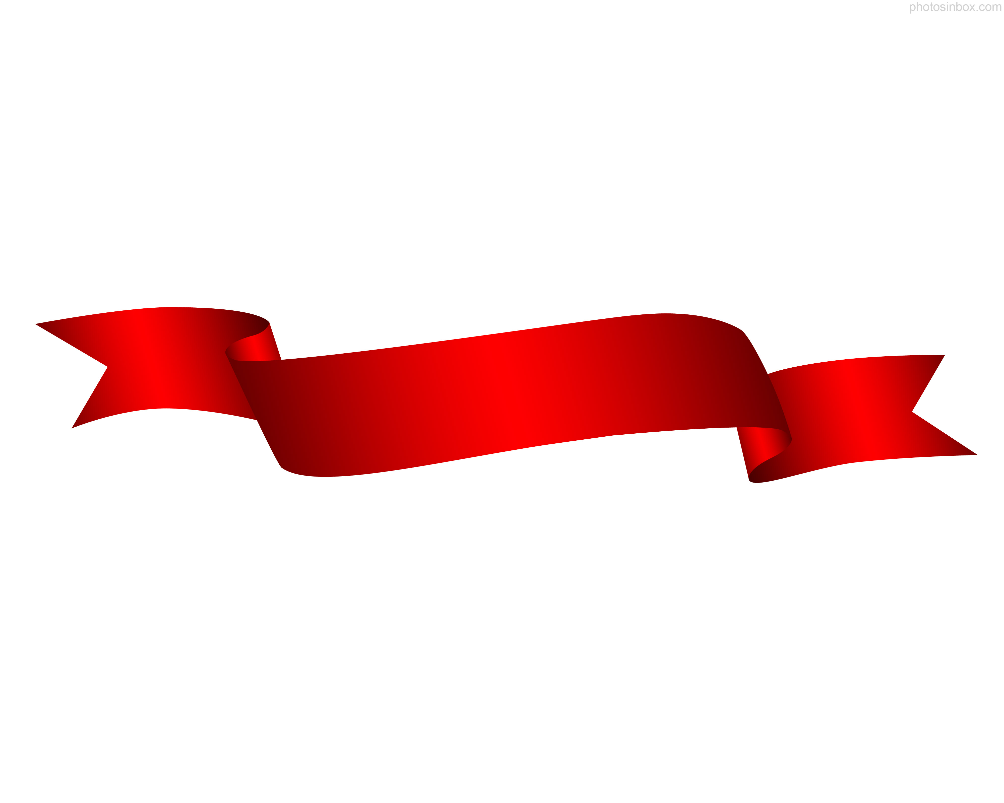 4000x3200 Red Ribbon Clip Art