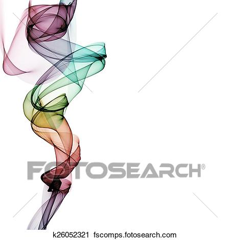 450x470 Clipart Of Colorful Smoke On The White Background. K26052321