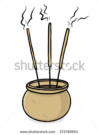344x470 Incense Stick Clipart