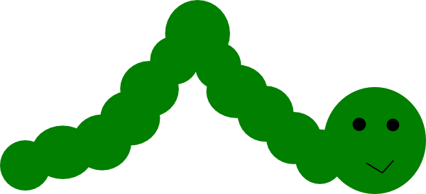 600x274 Inch Worm Clip Art