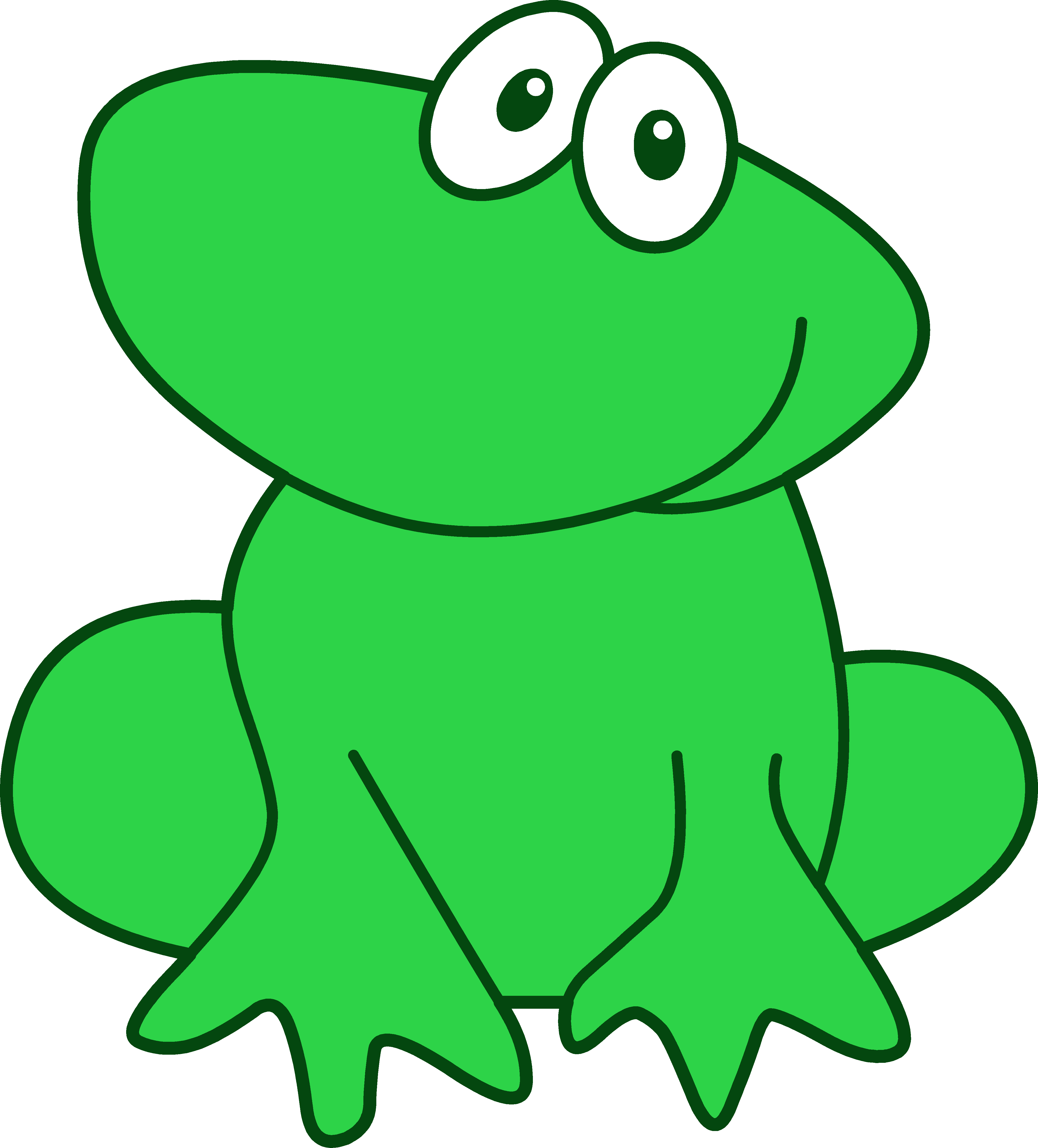 4336x4797 Cute Frog Clipart