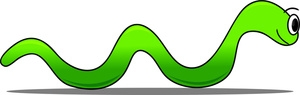 300x95 Inchworm Clipart