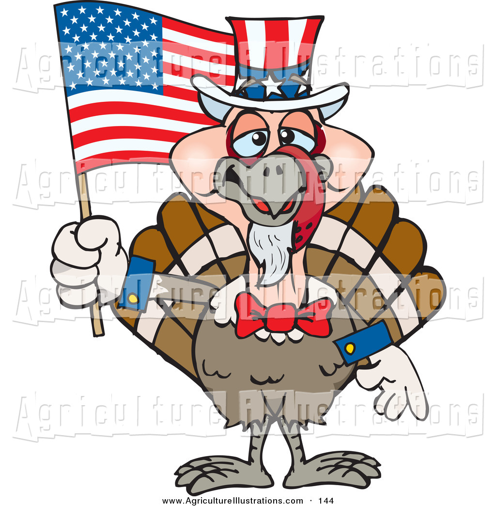 1024x1044 Agriculture Clipart Of A Cute Patriotic Uncle Sam Turkey Waving