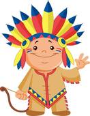 132x170 American Indian Clip Art