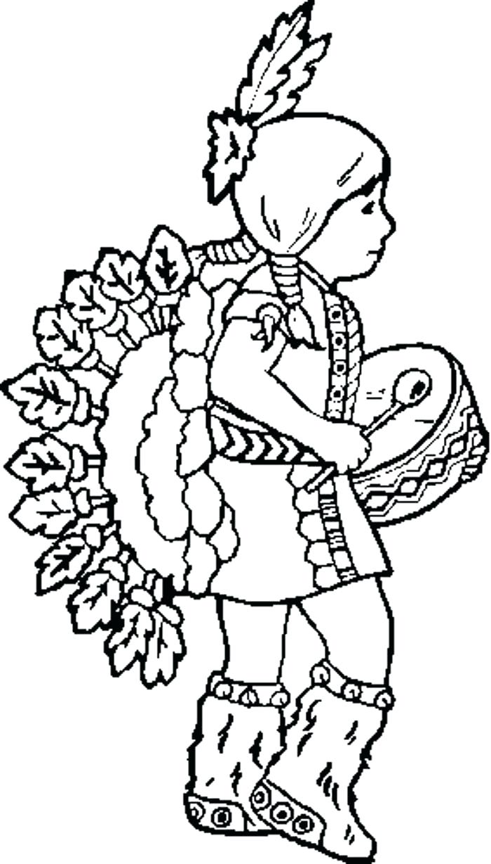700x1232 Free Coloring Page Headdress The Feather Hat Native American