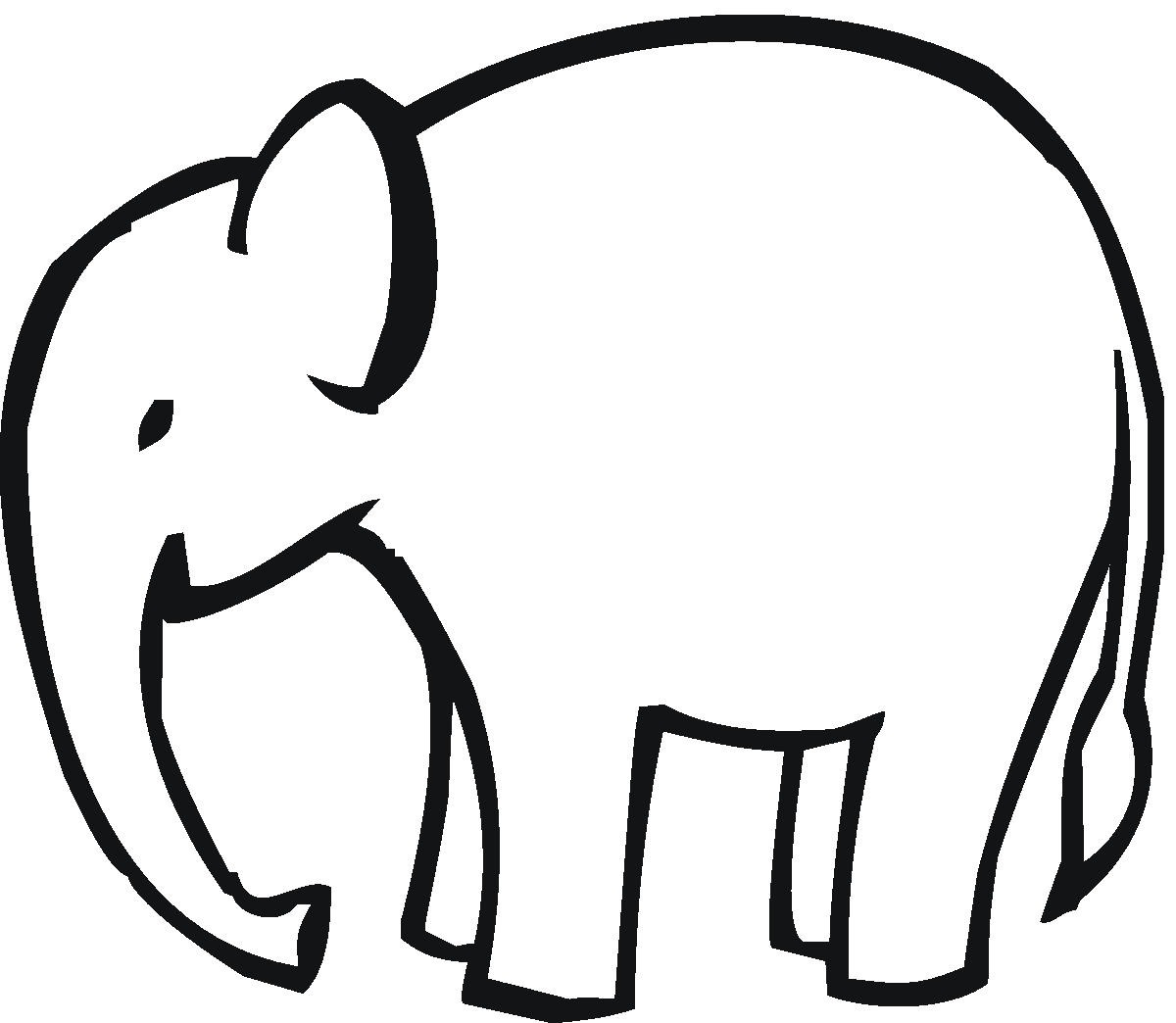 1200x1044 Elephant Clipart Line Art