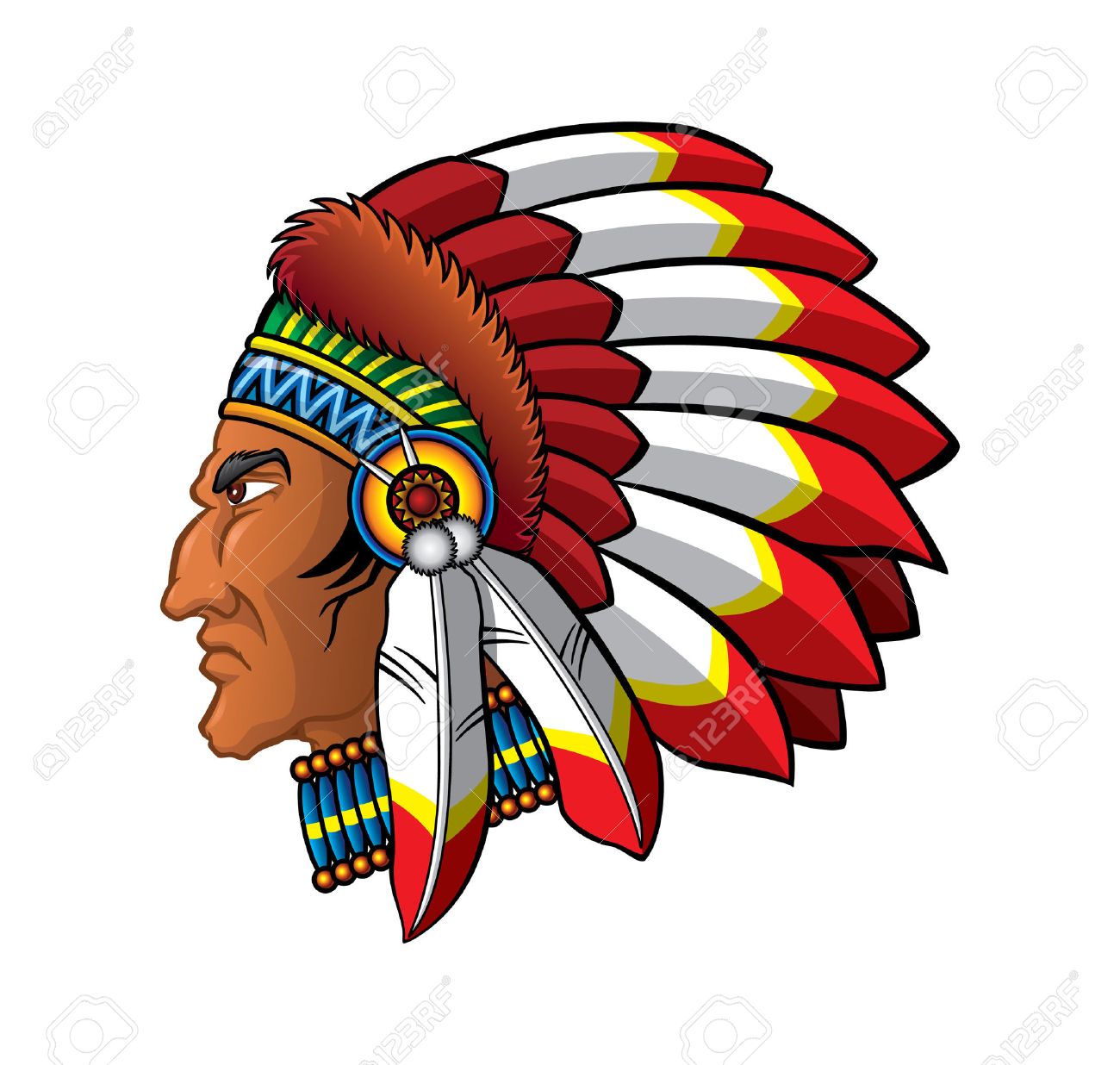 Indian Head Clipart | Free download on ClipArtMag