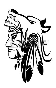 236x371 Apache Native Stock Vector