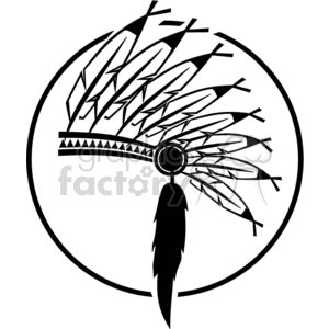 300x300 Royalty Free Chief Headdress 371943 Vector Clip Art Image