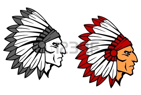450x304 Vector Cartoon Clip Art Illustration Of An Apache Native American