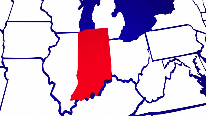 852x480 Indiana Animation Map Political Divisions Of The United States