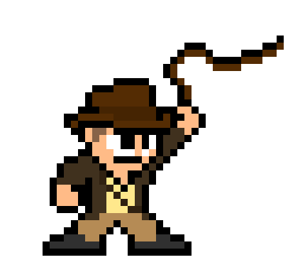 430x390 Indiana Jones Pixel Art Maker