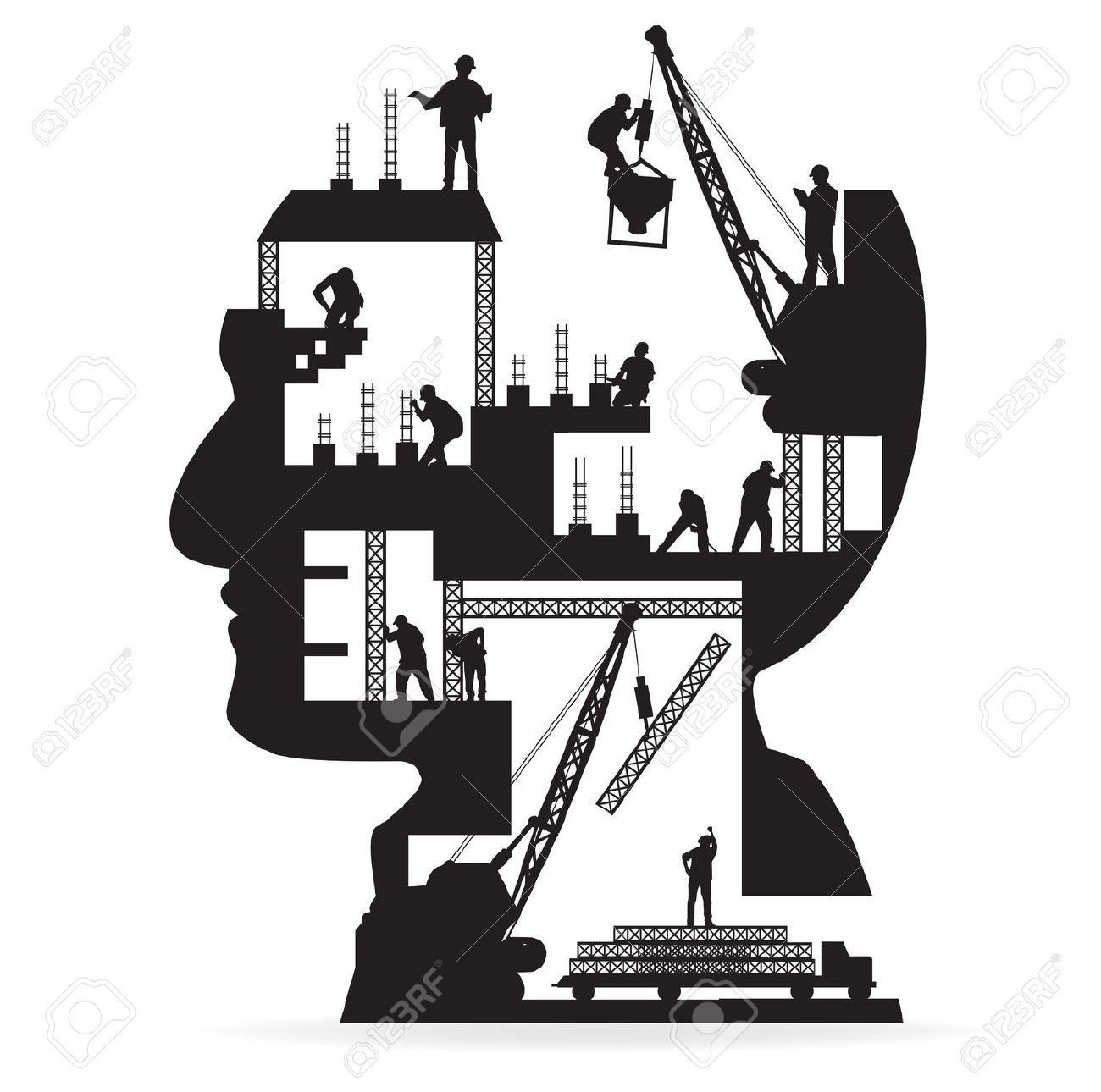 1300x1290 Industrial Clipart Building Construction Site
