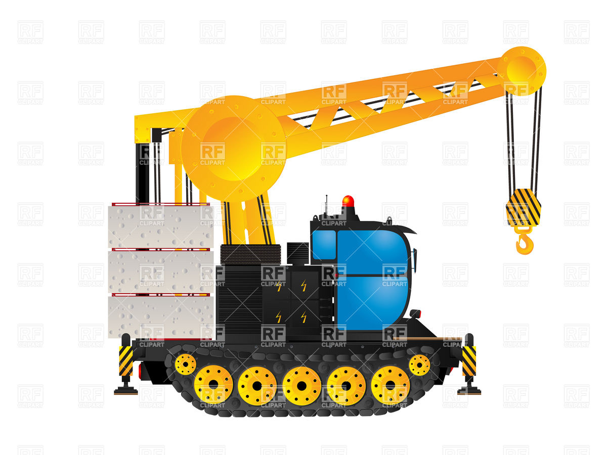 1200x900 Industrial Track Crane Royalty Free Vector Clip Art Image