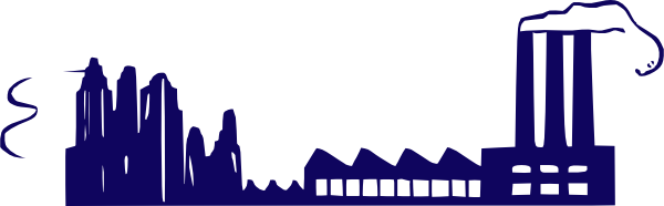 600x186 Industrial Revolution Factory Clip Art