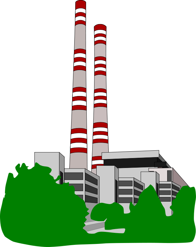 633x800 Industrial Clipart Electrical Power Plant