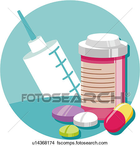 450x470 Clipart Of Pill, Syringe, Injector, Medical Science, Hi Tech