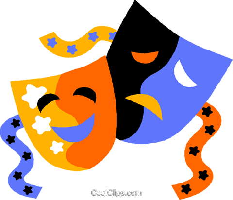 480x412 Free Drama Masks Clipart