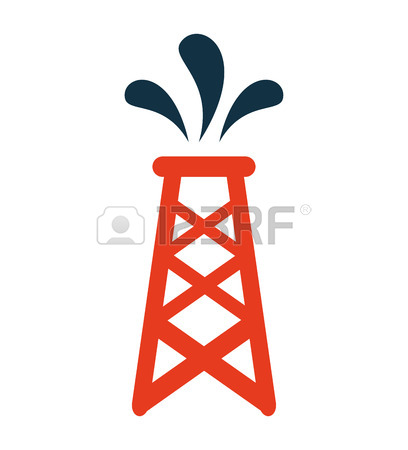 408x450 Tower Oil Industry Icon Vector Illustration Design Royalty Free