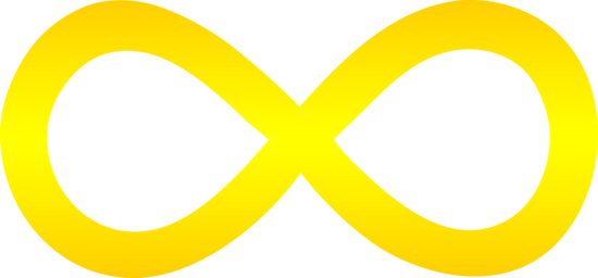 550x256 Golden Infinity Symbol