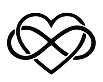 340x270 Heart Infinity Svg Dxf File Instant Download Silhouette Cameo