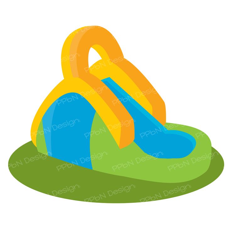 Inflatable Water Slide Clipart