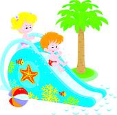 170x167 Water Slide Clip Art