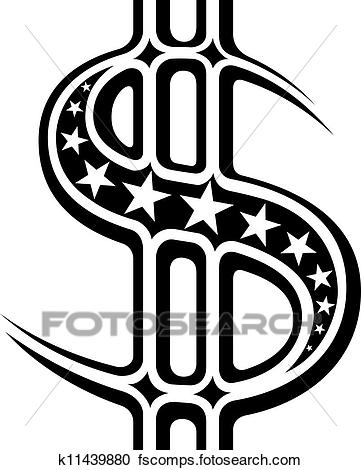 361x470 Clipart Of Dollar Sign K11439880