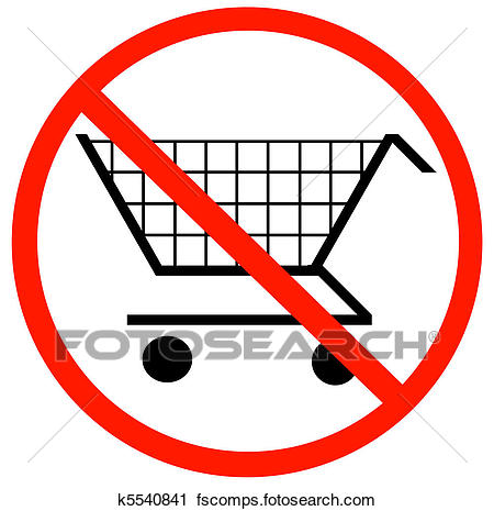 450x465 Clipart Of No Shopping Carts Allowed K5540841