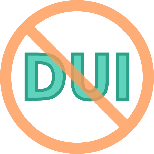 600x600 No Driving Under Influence Clip Art