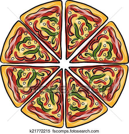 450x467 Clip Art Of Ingredients For Pizza, Sketch K21772216