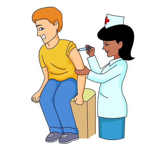 550x508 Graphics For Nurse Giving Injection Graphics
