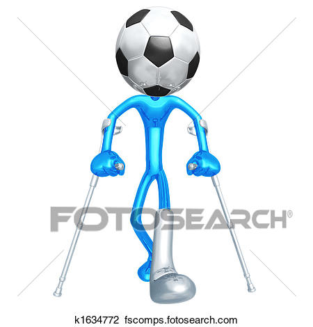 450x470 Clip Art Of Injured Soccer Football Player K1634772