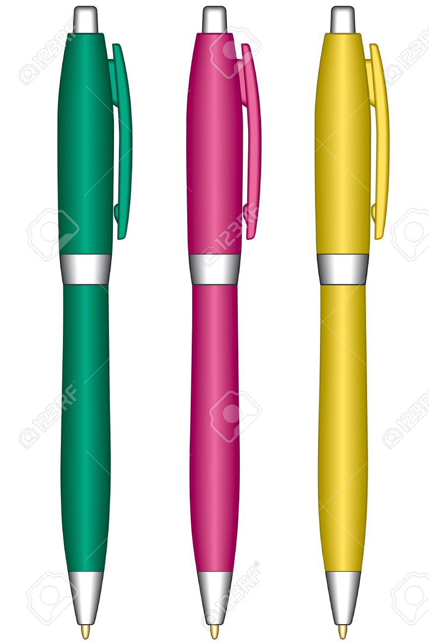 866x1300 Pens Clipart