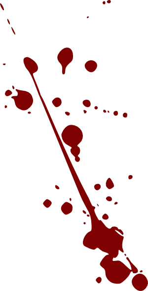 300x590 Blood Splatter Clip Art